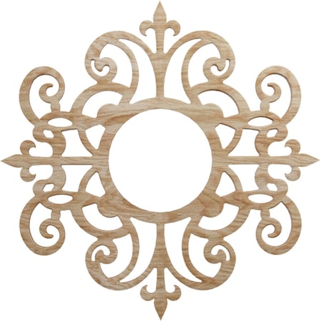 Ekena Millwork Dijon Wood Fretwork Pierced Ceiling Medallion, Red Oak, 20"OD x 6 1/2"ID x 1/4"T CMWP20X20X0250DIRO